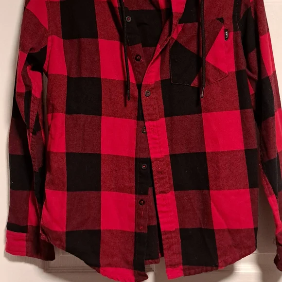 Hoodie Button Top - Picture 2 of 3